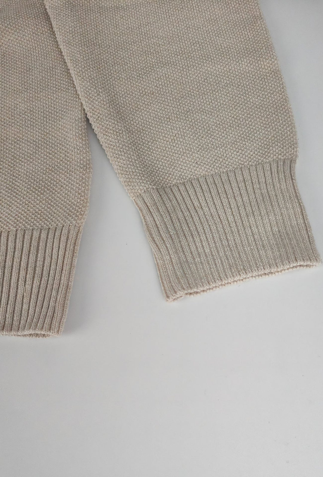 Maglioncino Uomo Manica lunga serafino trama lavorata  Dresserd - BEIGE