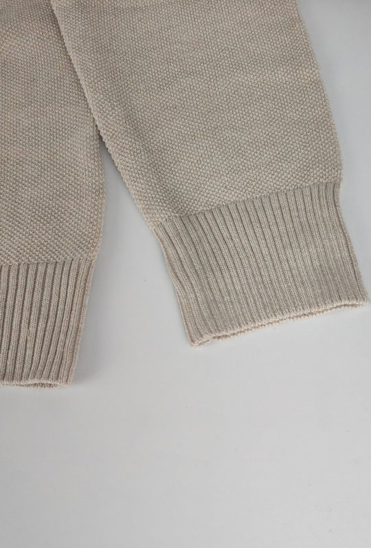 Maglioncino Uomo Manica lunga serafino trama lavorata  Dresserd - BEIGE
