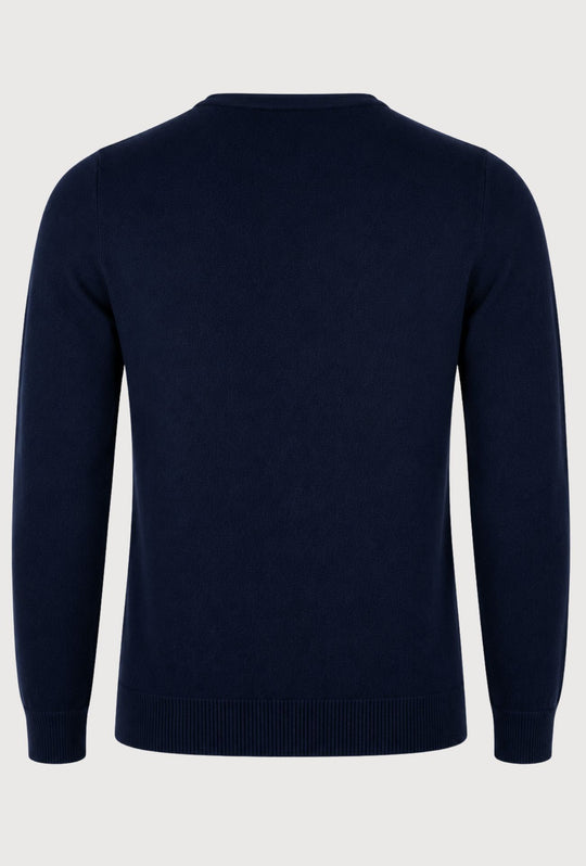 Maglioncino Uomo Manica lunga serafino trama lavorata  Dresserd - BLU NAVY