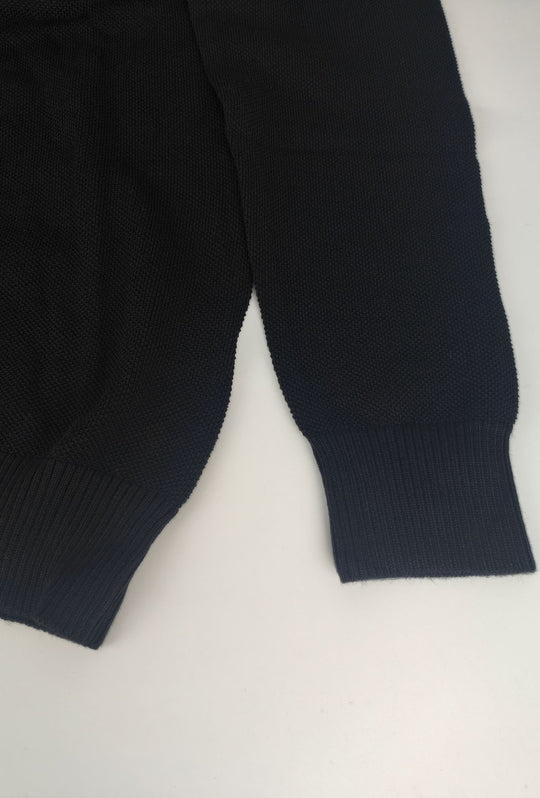 Maglioncino Uomo Manica lunga serafino trama lavorata  Dresserd - NERO