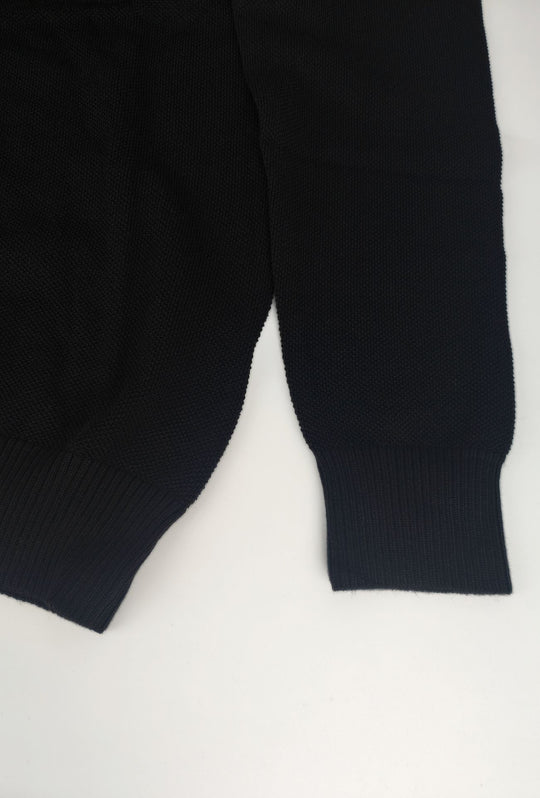 Maglioncino Uomo Manica lunga serafino trama lavorata  Dresserd - NERO