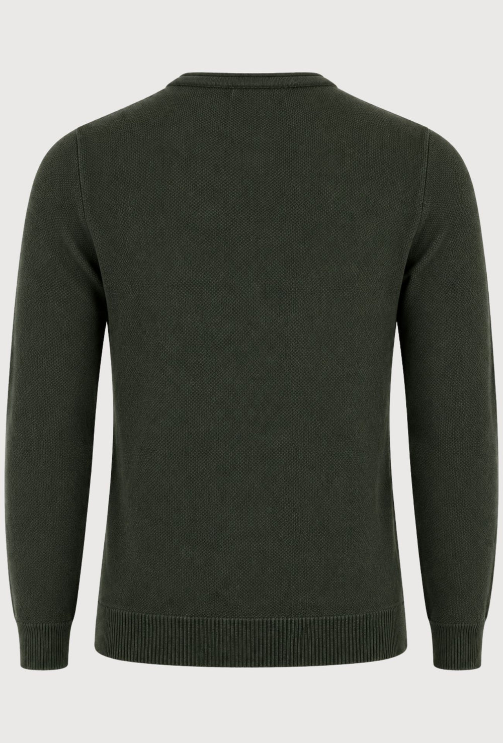 Maglioncino Uomo Manica lunga serafino trama lavorata  Dresserd - VERDE BOSCO