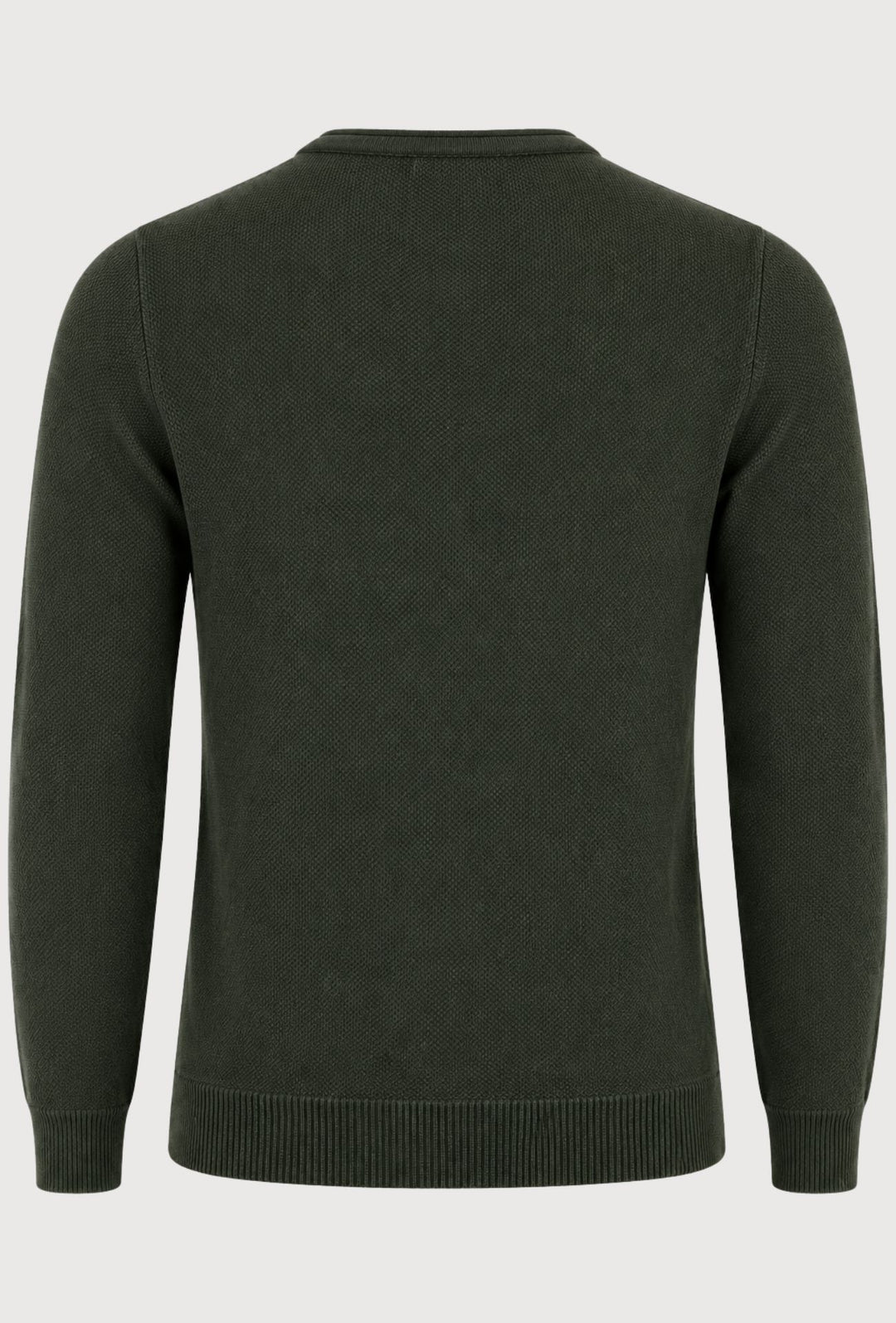 Maglioncino Uomo Manica lunga serafino trama lavorata  Dresserd - VERDE BOSCO