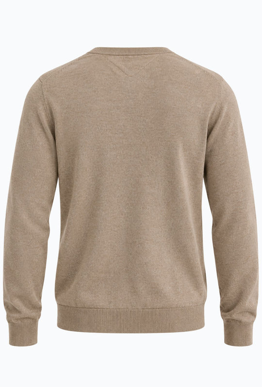 Pullover Uomo Tommy Hilfiger  Cotone e Cashmere- BEIGE MELANGE