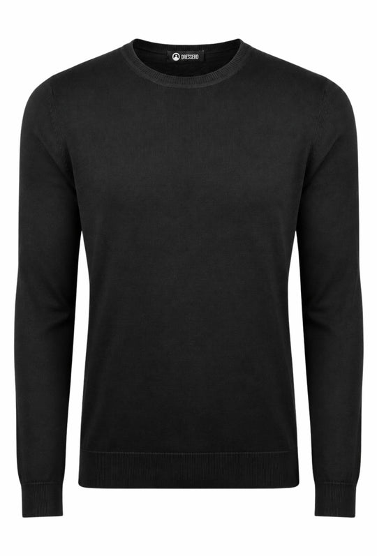 Maglioncino Dresserd manica lunga in 100% Cotone - NERO
