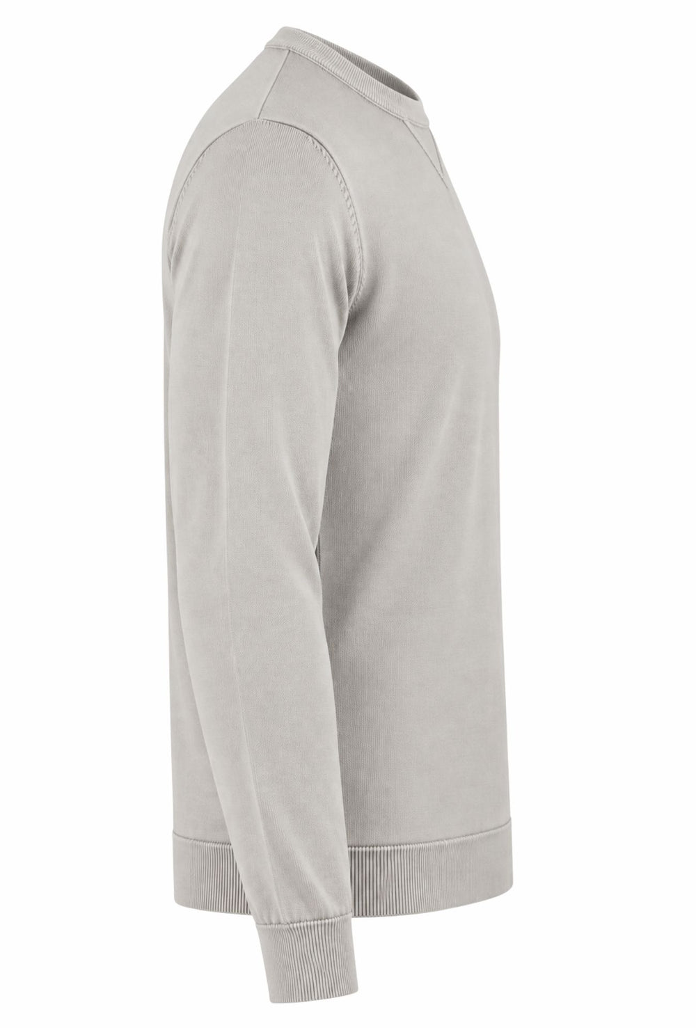 Maglioncino uomo cotone lavato con top Maglia girocollo - BEIGE