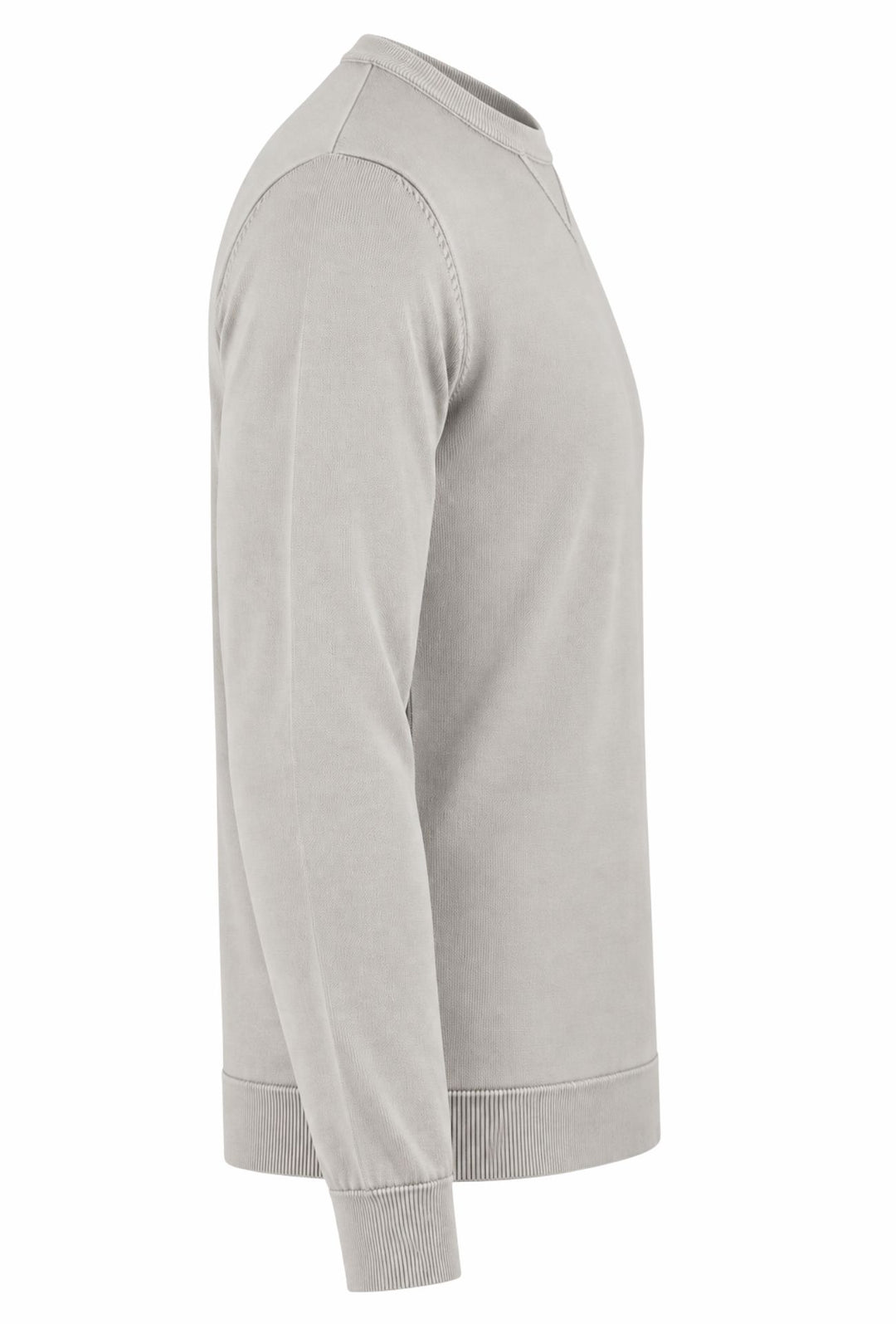 Maglioncino uomo cotone lavato con top Maglia girocollo - BEIGE