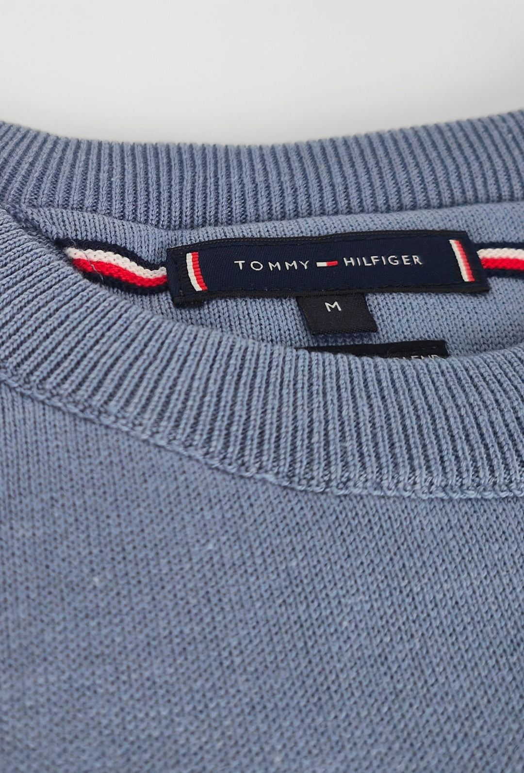 Pullover Uomo Tommy Hilfiger  Cotone e Cashmere- AZZURRO POLVERE