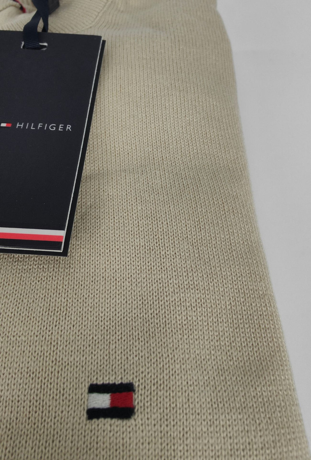 Pullover Uomo Tommy Hilfiger  Cotone e Cashmere- BEIGE MELANGE