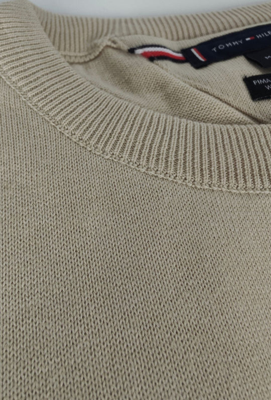 Pullover Uomo Tommy Hilfiger  Cotone e Cashmere- BEIGE MELANGE