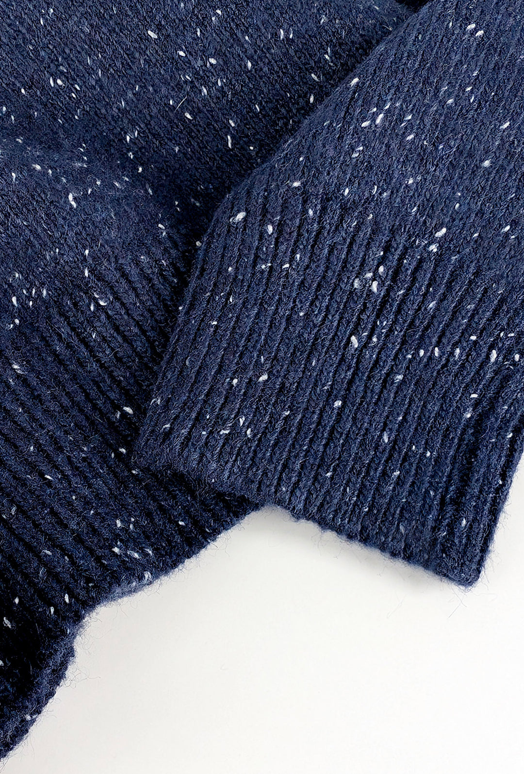 Maglione uomo dresserd in lana mélange girocollo invernale - BLU