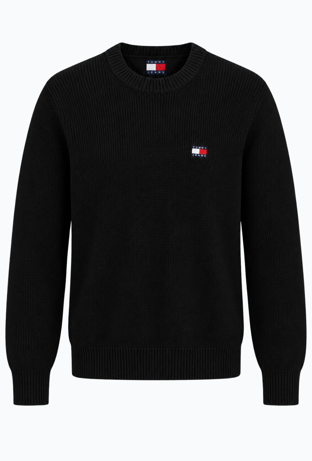 Maglioncino uomo Tommy Jeans cotone Regular Fit- NERO