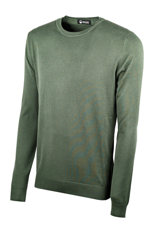 Maglioncino Dresserd manica lunga in 100% Cotone - VERDE