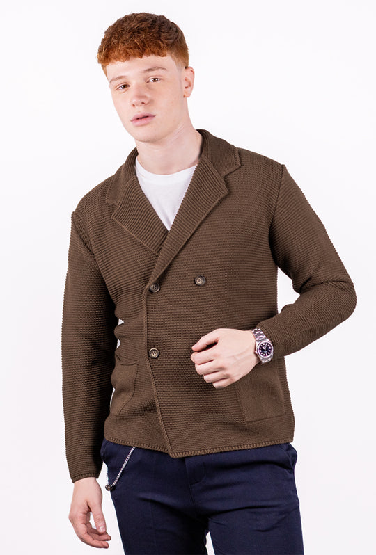 Cardigan uomo Giacca Doppio petto Invernale Dresserd - CASTORO