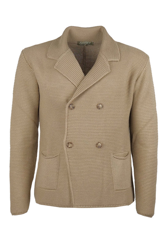 Cardigan uomo Giacca Doppio petto Invernale Dresserd - BEIGE