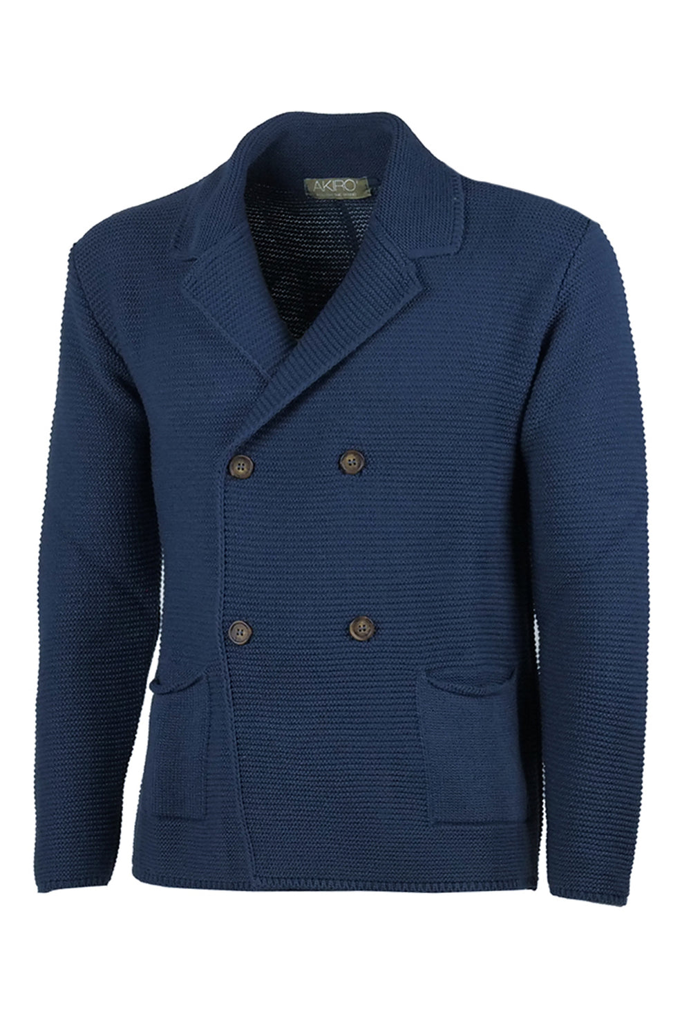 Cardigan uomo Giacca Doppio petto Invernale Dresserd - BLU