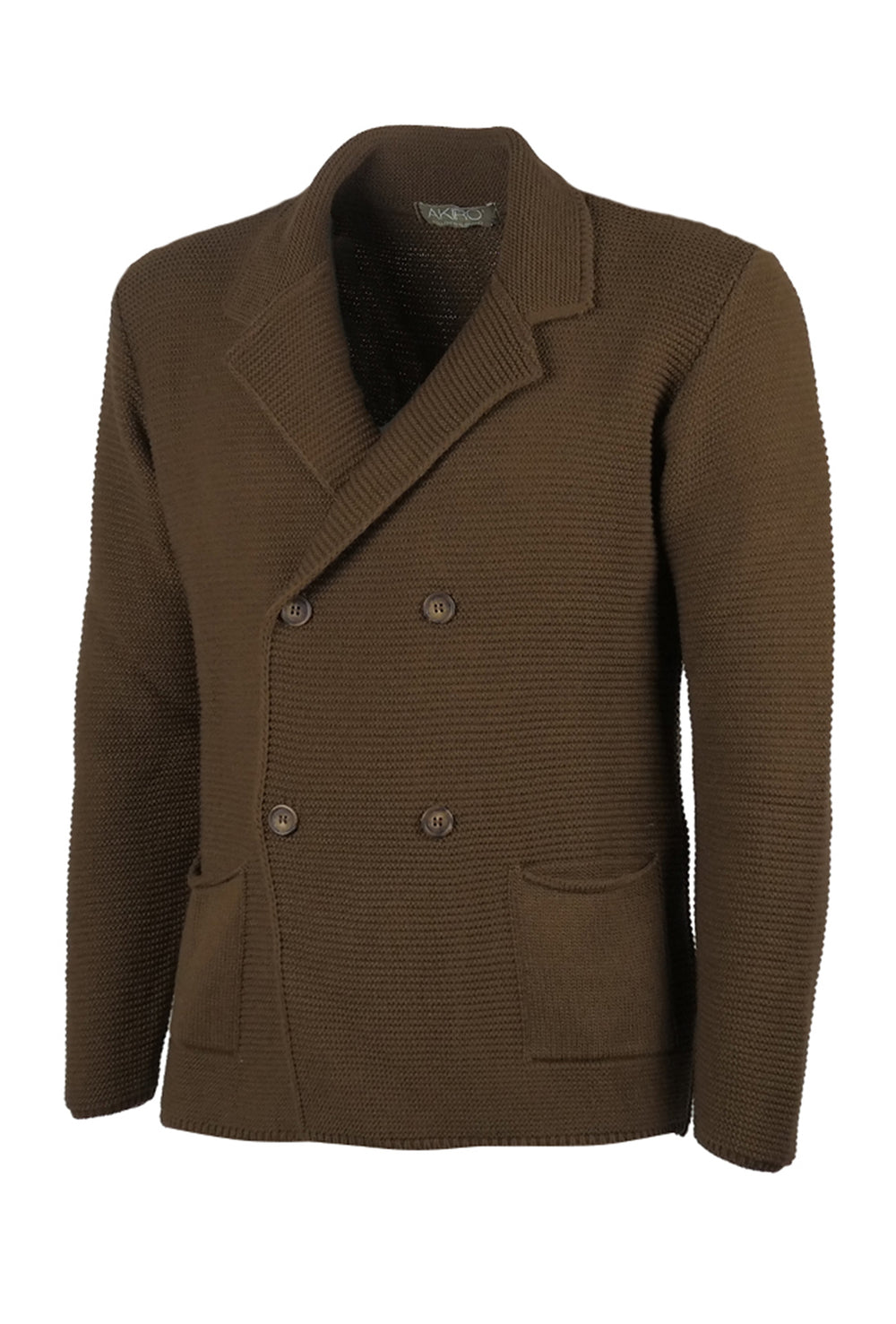 Cardigan uomo Giacca Doppio petto Invernale Dresserd - MARRONE