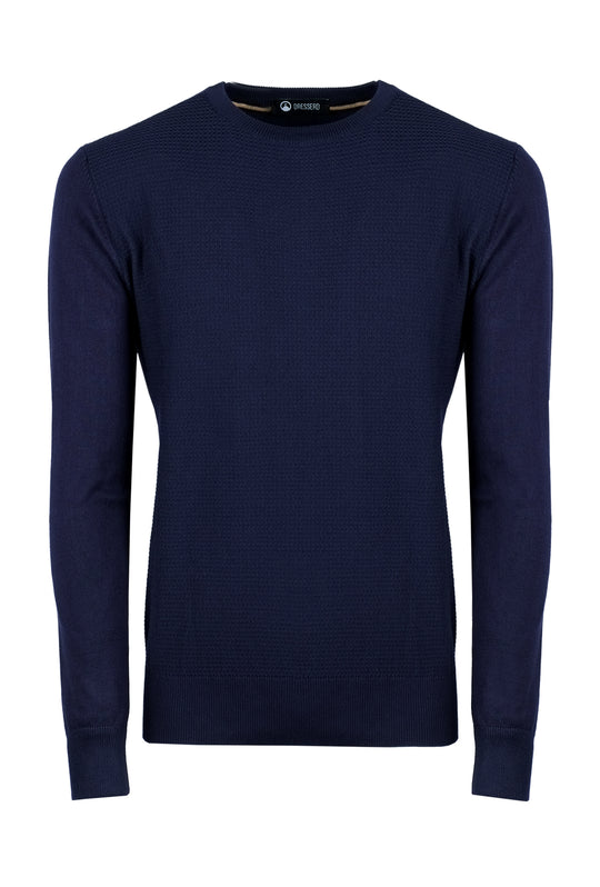 Maglioncino Uomo manica lunga con top maglia Viscosa - BLU