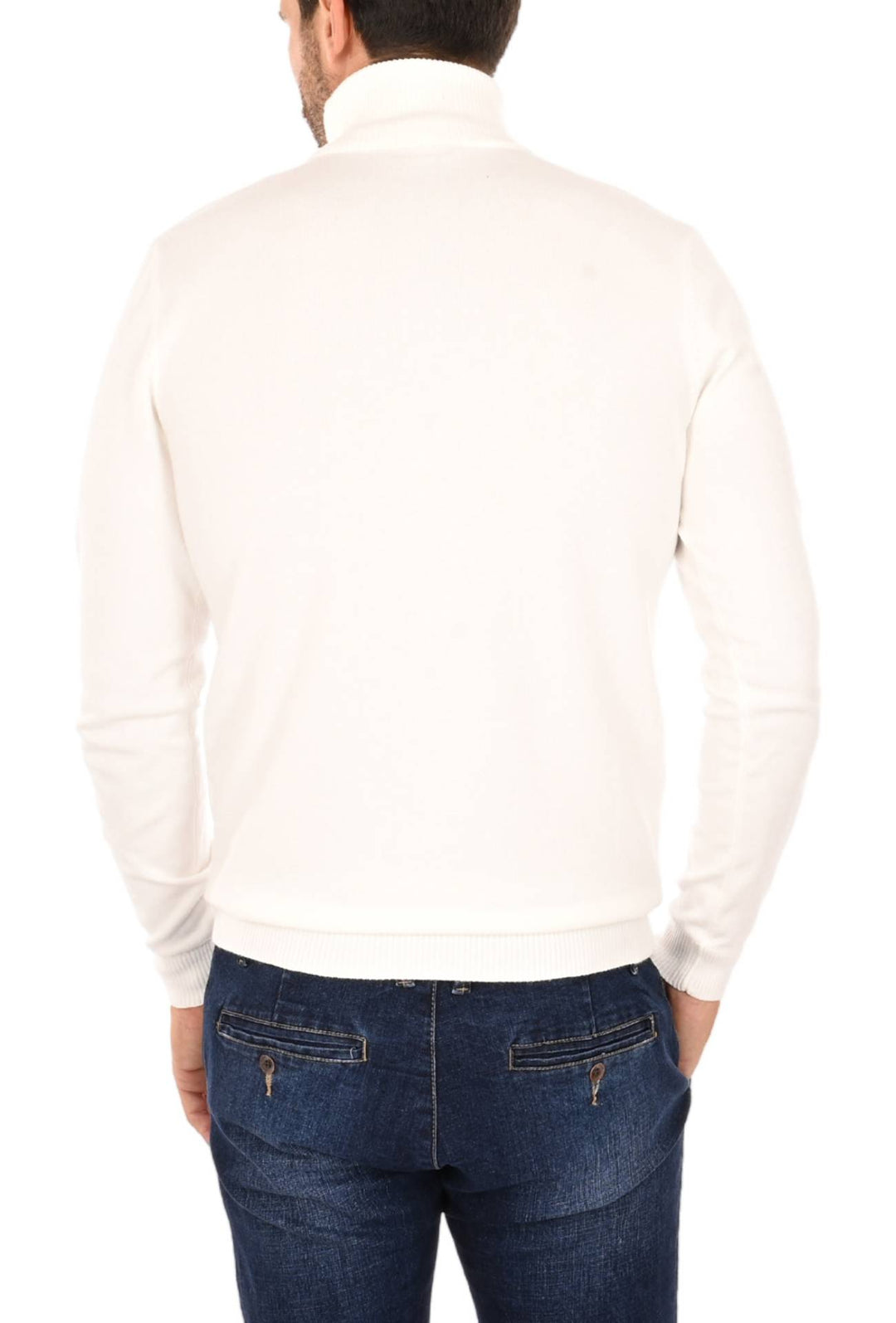 Maglia uomo Dolcevita Viscosa Dresserd - BIANCO