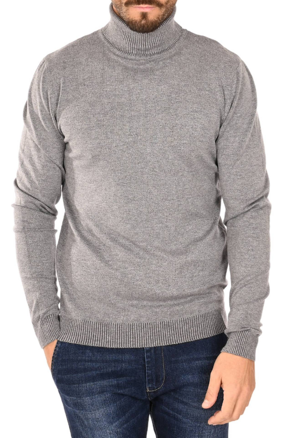 Maglia uomo Dolcevita Viscosa Dresserd - GRIGIO