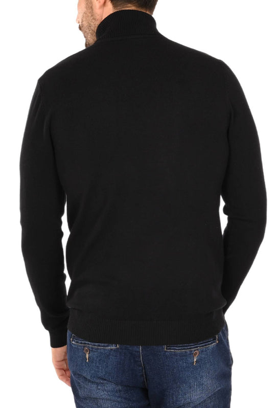 Maglia uomo Dolcevita Viscosa Dresserd - NERO