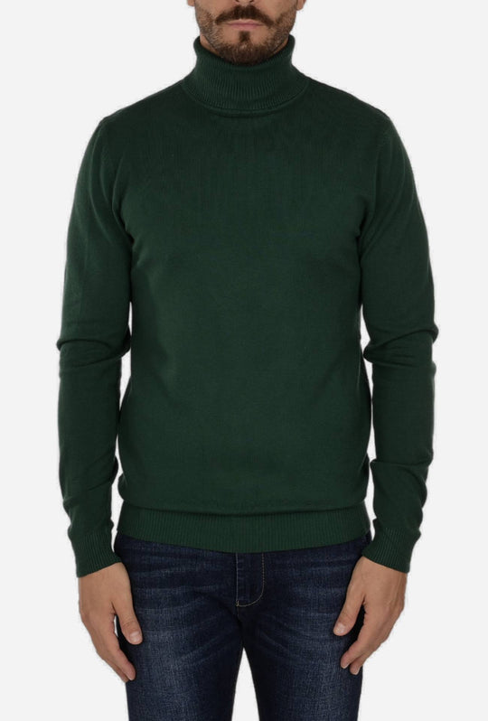 Maglia uomo Dolcevita Viscosa Dresserd - VERDE