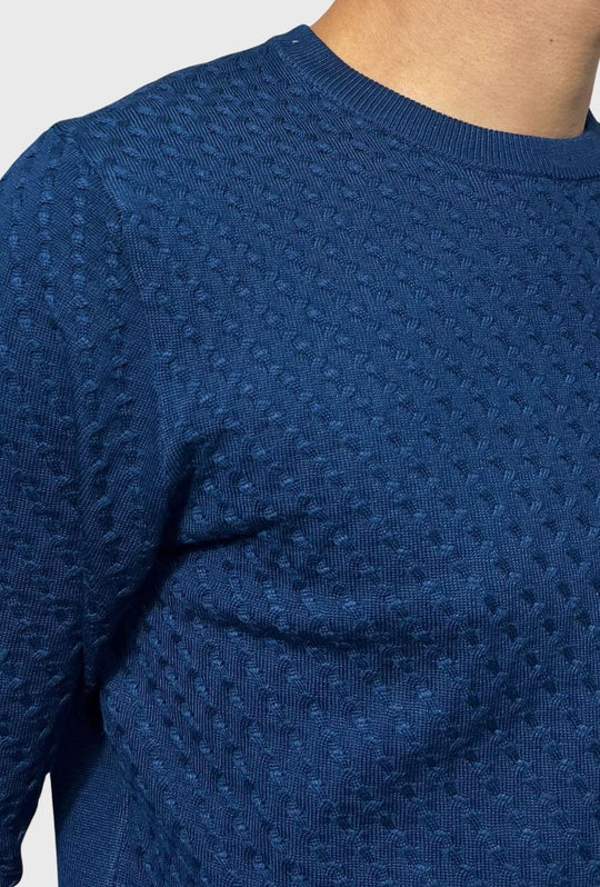 Maglione uomo in viscosa trama lavorata - AVIO