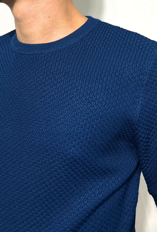 Maglioncino uomo trama lavorata girocollo Dresserd - AVIO