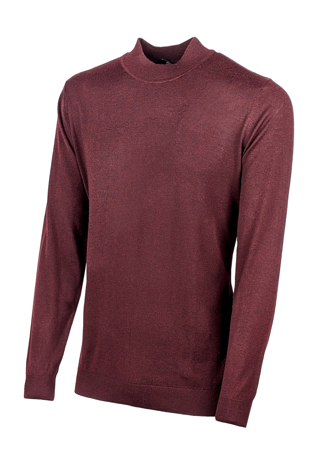 Maglione mezzo collo uomo dresserd in lana rasata - BORDEAUX