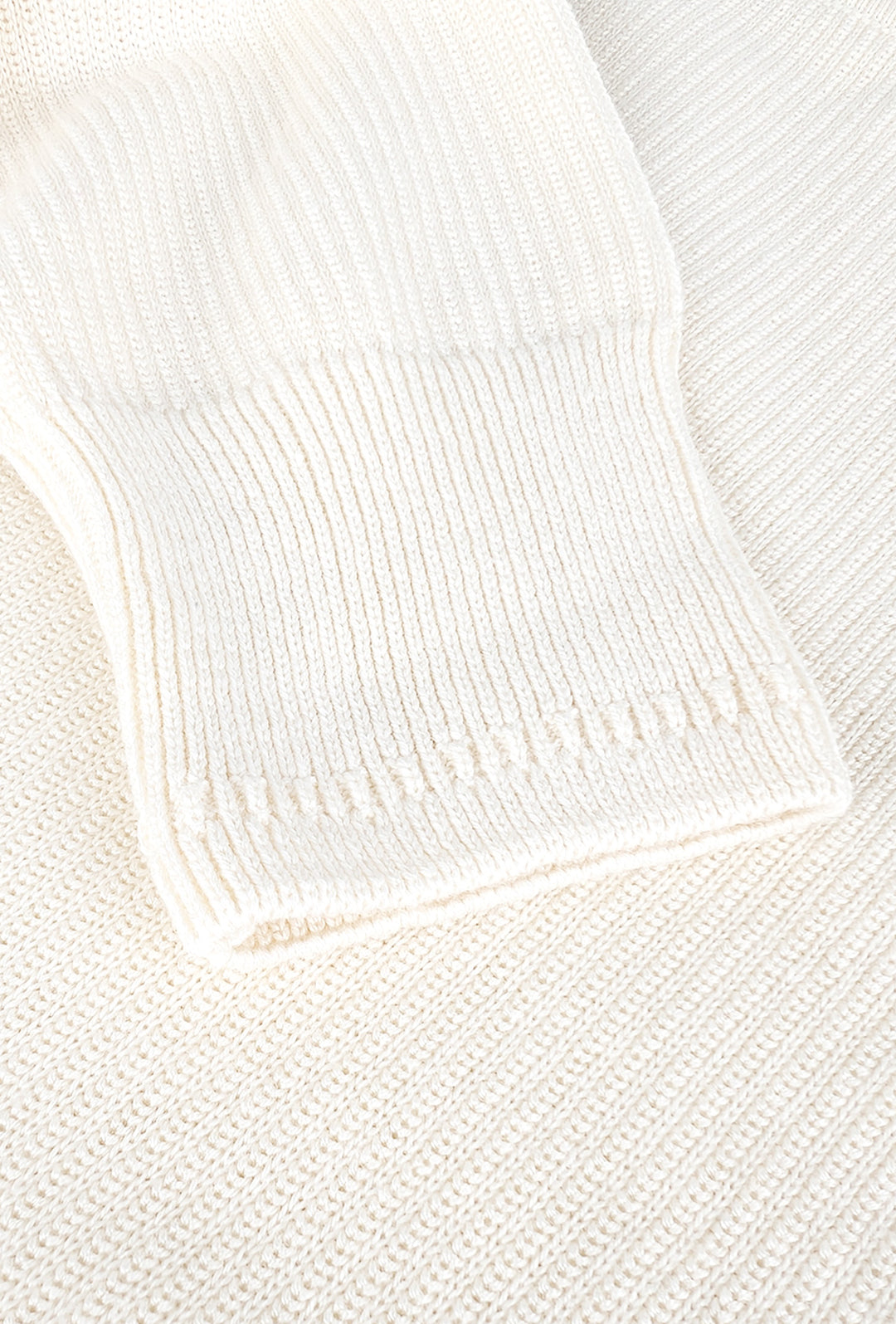 Maglia uomo in cotone TOMMY HILFIGER chain ridge c neck -BIANCO CALICO