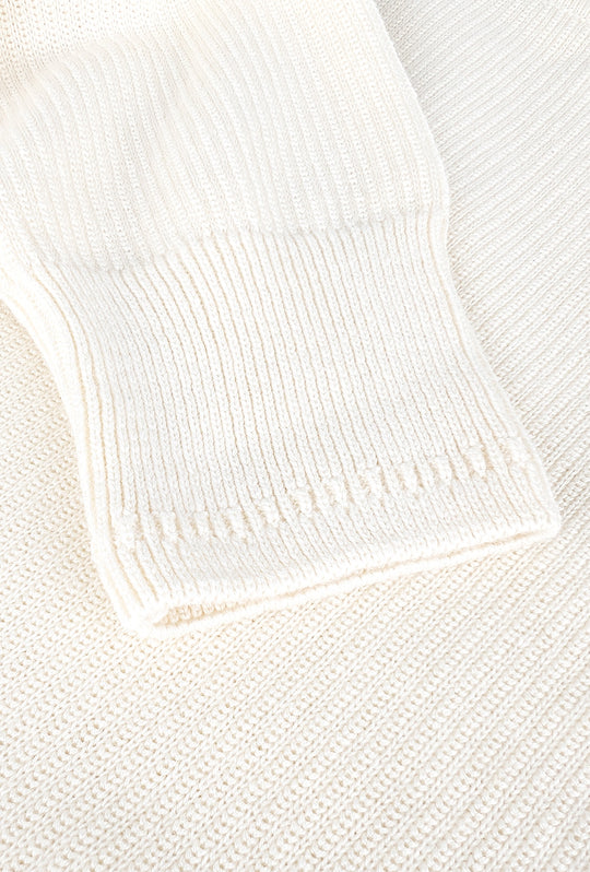 Maglia uomo in cotone TOMMY HILFIGER chain ridge c neck -BIANCO CALICO