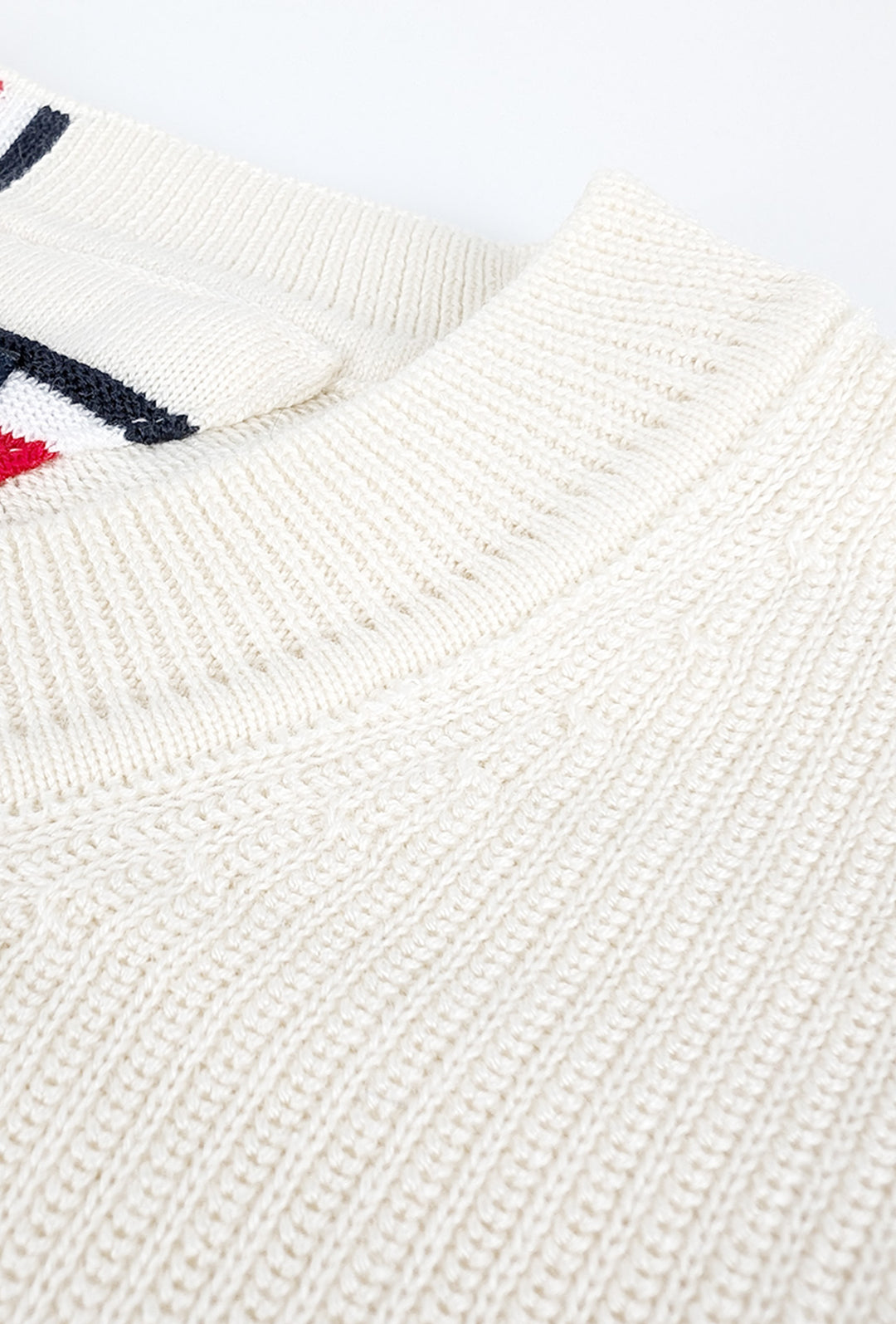 Maglia uomo in cotone TOMMY HILFIGER chain ridge c neck -BIANCO CALICO