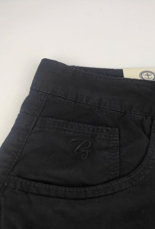 Pantalone uomo Portocervo 5 tasche in cotone leggero - NERO