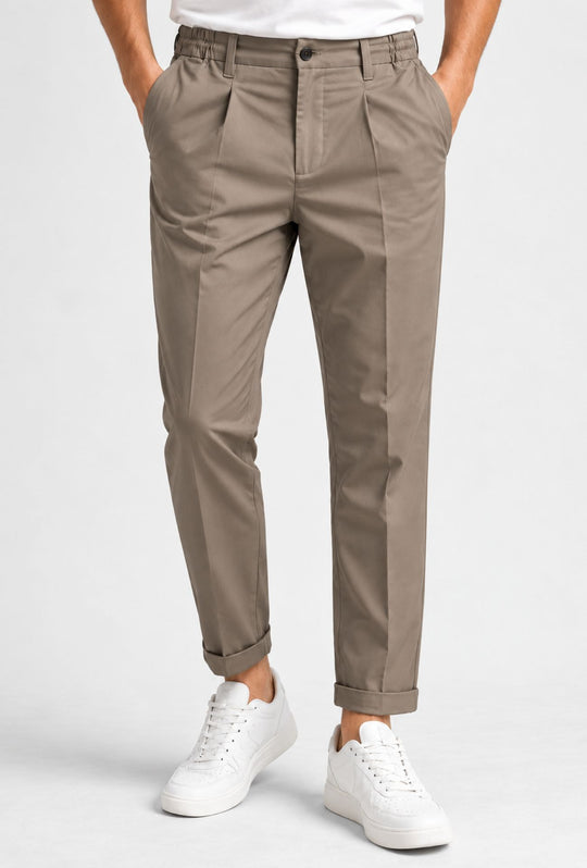 Pantalaccio Uomo invernale Mezzo Elastico modello capri tasca america DRESSERD- FANGO