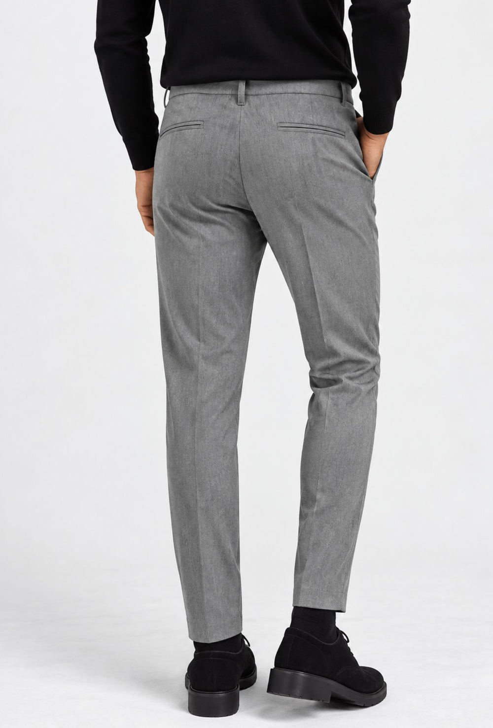 Pantalone uomo Pantalaccio mezzo elastico elegante Dresserd - GRIGIO