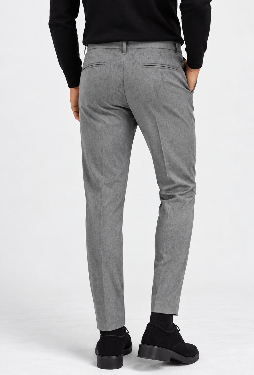 Pantalone uomo Pantalaccio mezzo elastico elegante Dresserd - GRIGIO