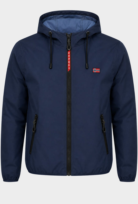 Giubbino Tecnico Uomo Norway  con Cappuccio- BLU NAVY