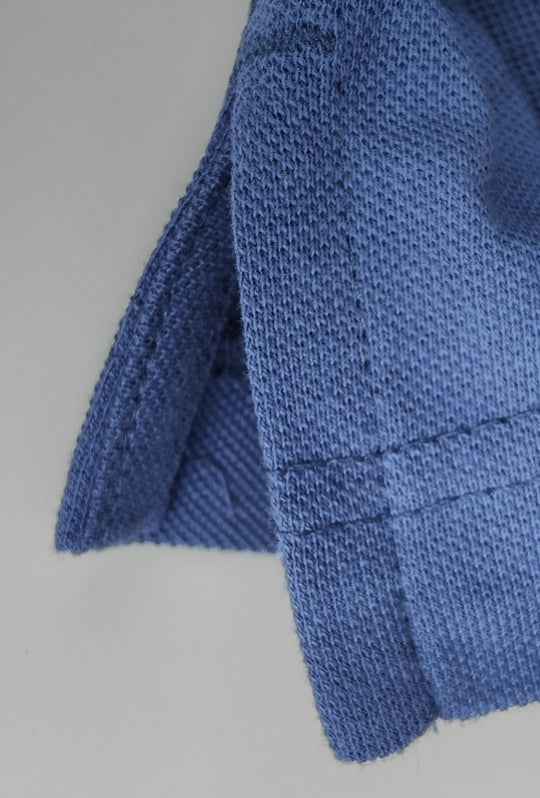 Polo Uomo NORWAY mezza manica 100% Cotone Tinta Unita - DENIM