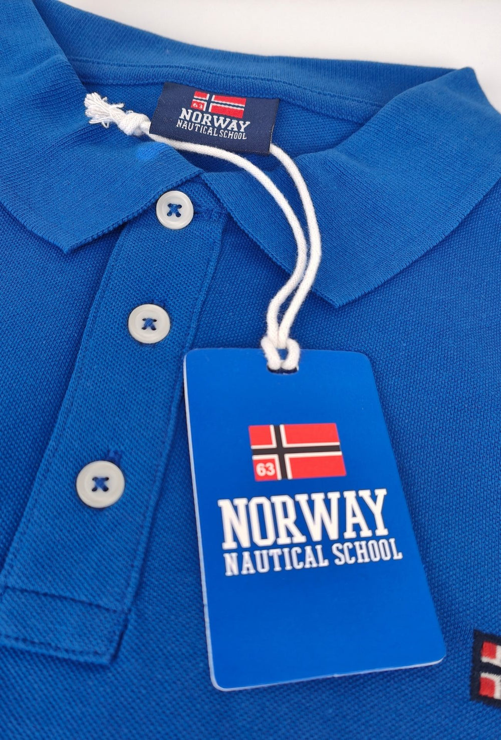 Polo Uomo NORWAY mezza manica 100% Cotone Tinta Unita - INDIGO
