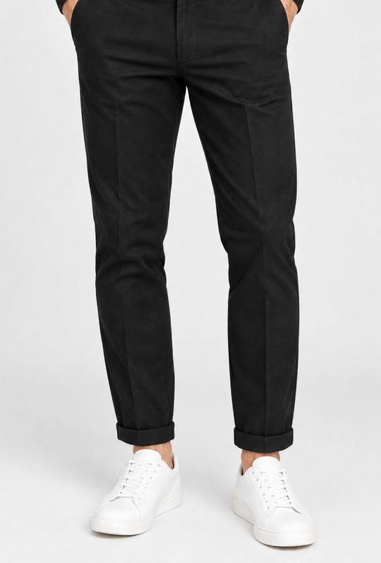 Pantalaccio Uomo invernale Mezzo Elastico modello capri tasca america DRESSERD- NERO