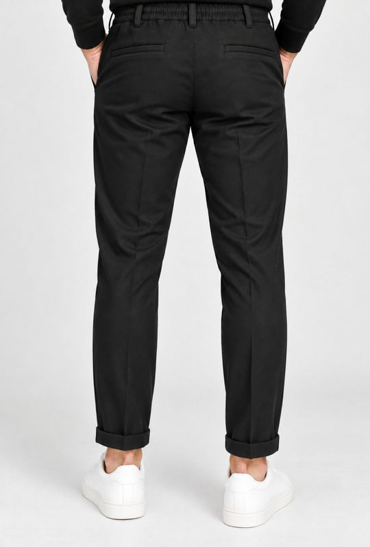 Pantalaccio Uomo invernale Mezzo Elastico modello capri tasca america DRESSERD- NERO