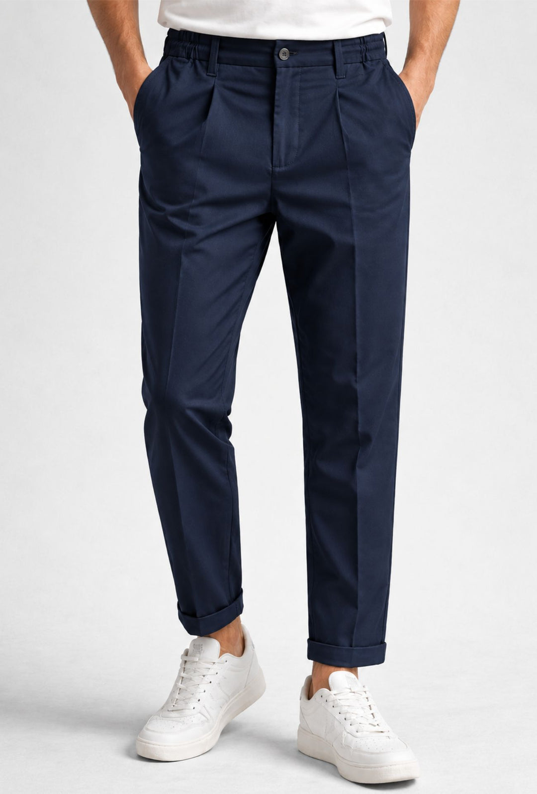 Pantalaccio Uomo invernale Mezzo Elastico modello capri tasca america DRESSERD- BLU