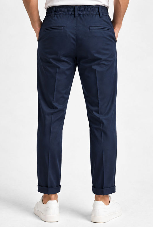 Pantalaccio Uomo invernale Mezzo Elastico modello capri tasca america DRESSERD- BLU