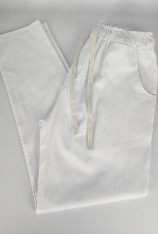 Pantalaccio Uomo in Cotone dresserd made in italy- BIANCO