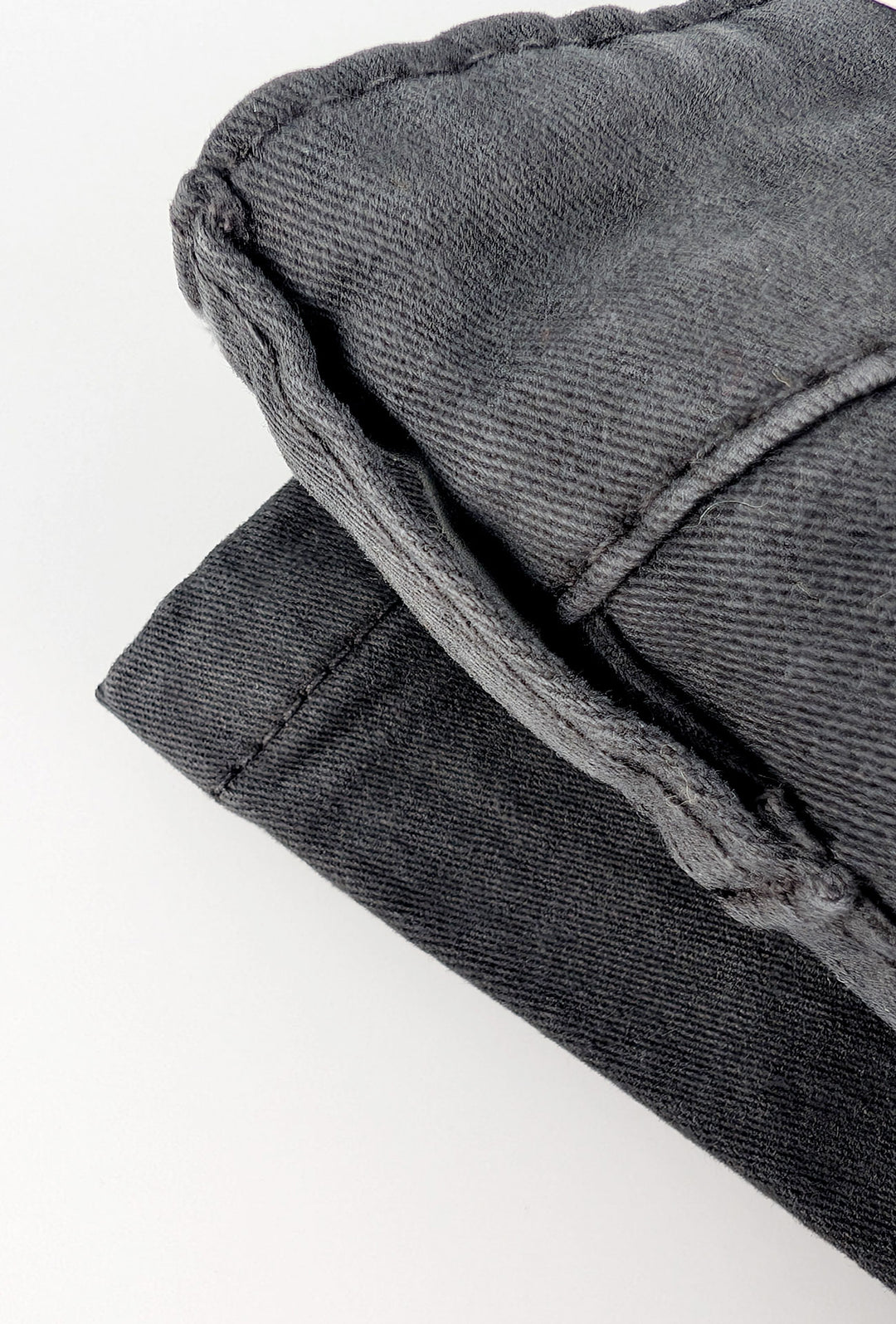 Pantalone Uomo 5 Tasche in gabardina stretch invernale - GRIGIO