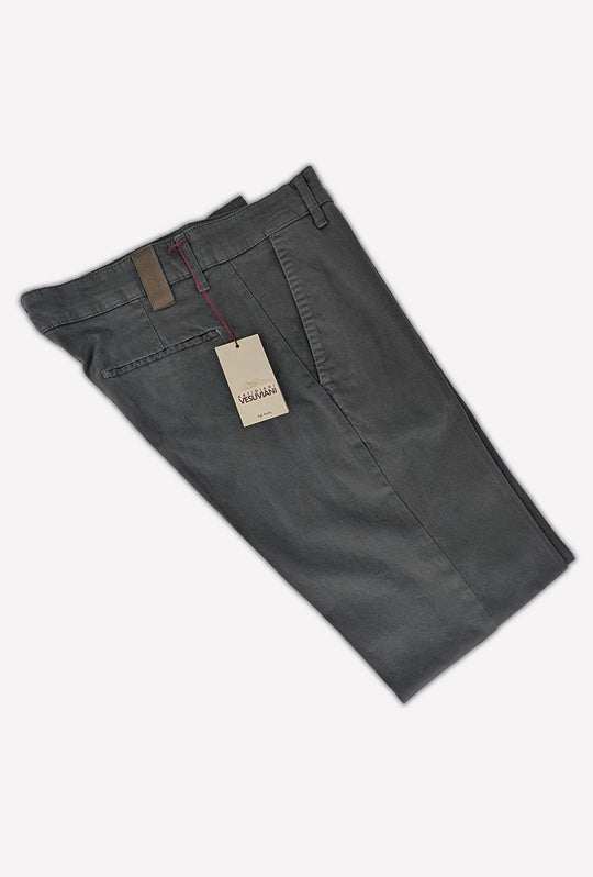 Pantalone Uomo Gamba Stretta Tasca America Invernale Pantaloni Dresserd - GRIGIO SCURO