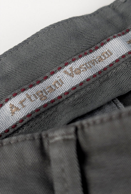 Pantalone Uomo Gamba Stretta Tasca America Invernale Pantaloni Dresserd - GRIGIO SCURO