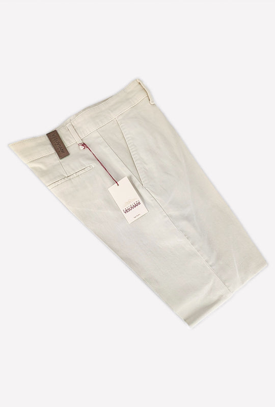 Pantalone Uomo Gamba Stretta Tasca America Invernale Pantaloni Dresserd - PANNA
