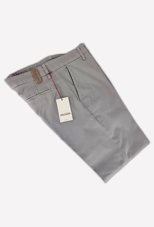 Pantalone Uomo Gamba Stretta Tasca America Invernale Pantaloni Dresserd - GRIGIO CHIARO