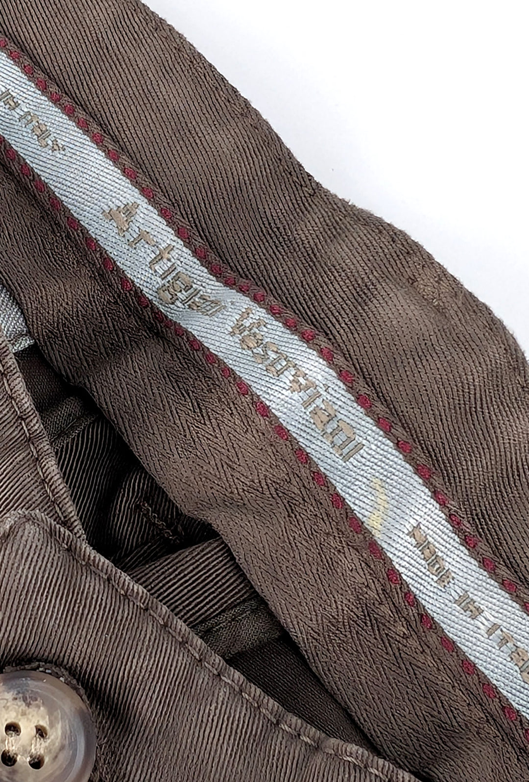 Pantalone Uomo Gamba Stretta Tasca America Invernale Pantaloni Dresserd - MARRONE